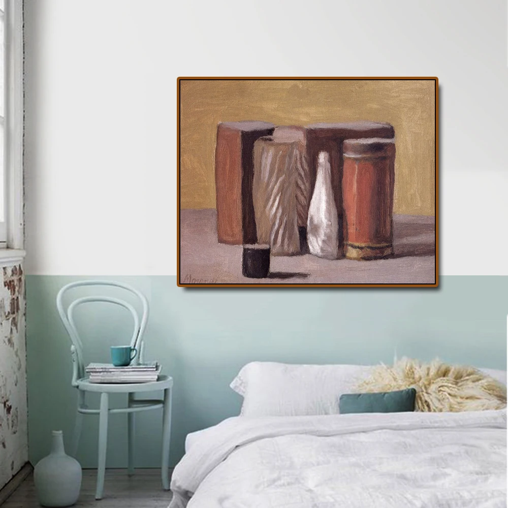 Джорджио Morandi натюрморт H плакат и печать на холсте Живопись каллиграфический