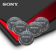 5 pc/lote Sony 100% Original CR2430 3 CR 2430 V Bateria De Lítio Botão Celular Coin Baterias Para Relógios, relógios, aparelhos auditivos