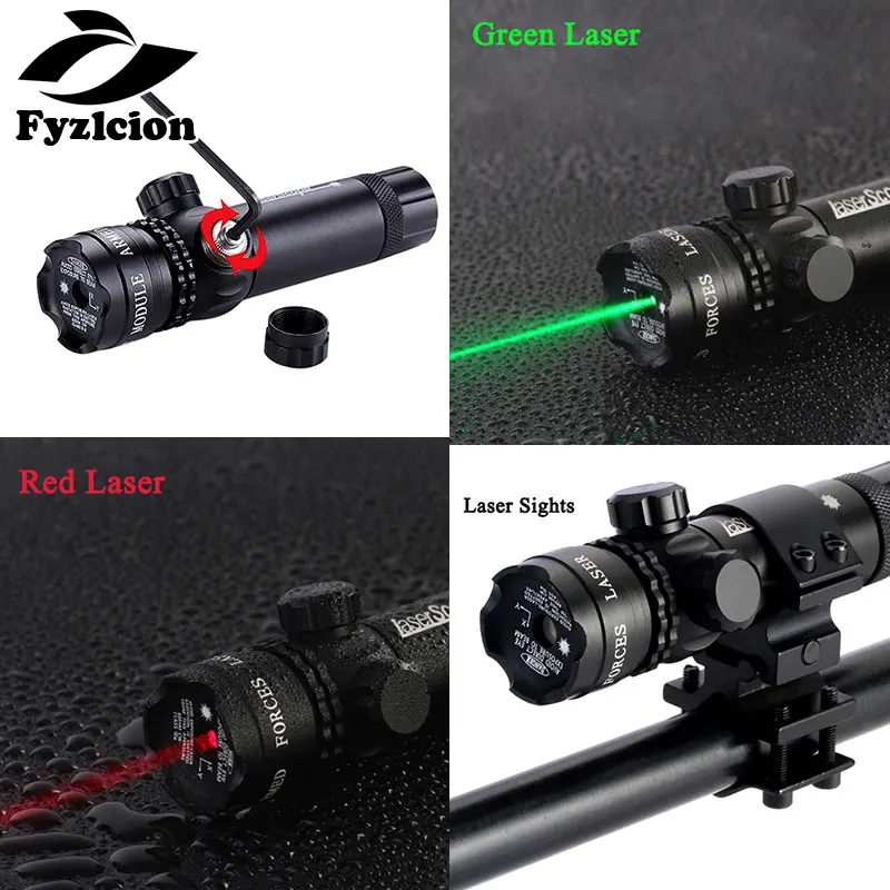 

Powerful Red Green Laser Dot Sight Scope 5mW Beam Lazer Light 532nm Adjustable