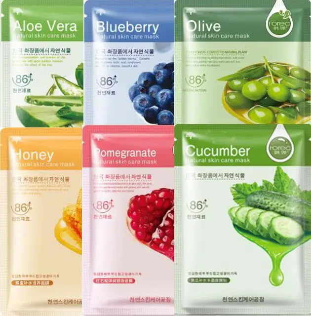 

100pcs Horec Sheet Mask Snail Essence Facial Mask Skin Care Face Mask Whitening Hydrating Moisturizing Mask Korean Skin Care