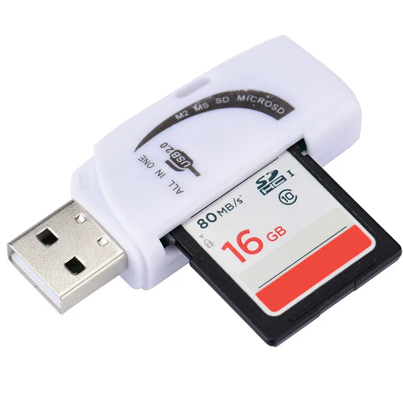 For Micro SD SDHC TF M2 MMC MS PRO DUO All in 1 USB 2.0 Multi Memory