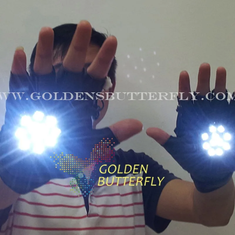 

LED Gloves 2017 Hot Sale Luminesce Gloves Light Props Costumes LED Robot Gloves Party Night Hot Dance Accessories Free Shipping