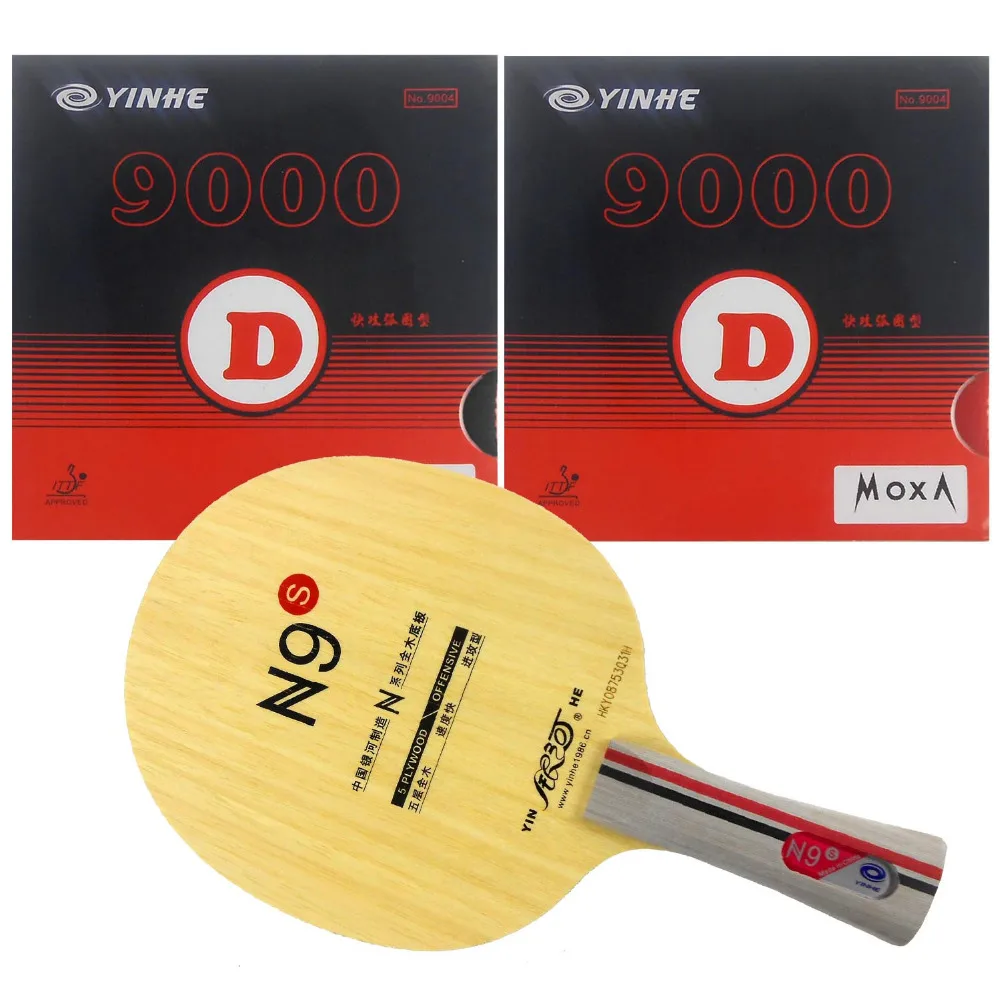 Pro Combo Racket Galaxy YINHE N9s With 2x Galaxy YINHE 9000D Rubbers 