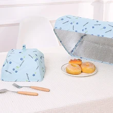 1 шт., чехлы для еды, сохраняющие тепло, крышка для овощей, Складная крышка из алюминиевой фольги, посуда, изоляция, кухонные защитные сетки для пищевых продуктов