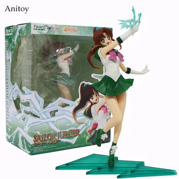 

Anime Sailor Moon Sailor Jupiter Kino Makoto PVC Figure Collectible Toy 23cm KT4100
