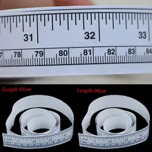 Винил серебро Вышивание машины стикеры Самоклеющиеся Метрическая мера Ленточные линейки аксессуары для дома