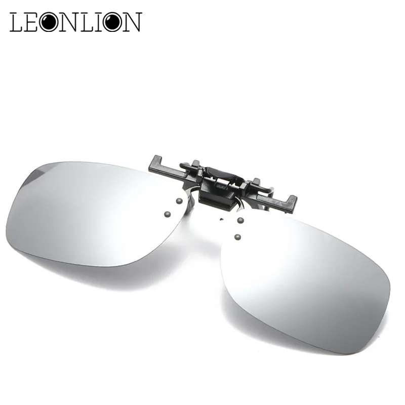 LeonLion 2020 Rectangle Polarized Sunglasses Clip Men Top Brand Designer Sun Glasses Lens Retro Outdoor Driving UV400 | Аксессуары для