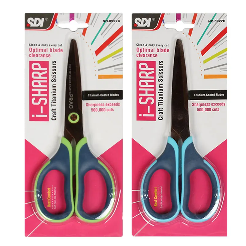 

Scissors Taiwan SDI Craft Titanium Scissors Titanium-coated Blades Sharp And Can Cut More Than 500 Thousand Times 0927C 1PCS