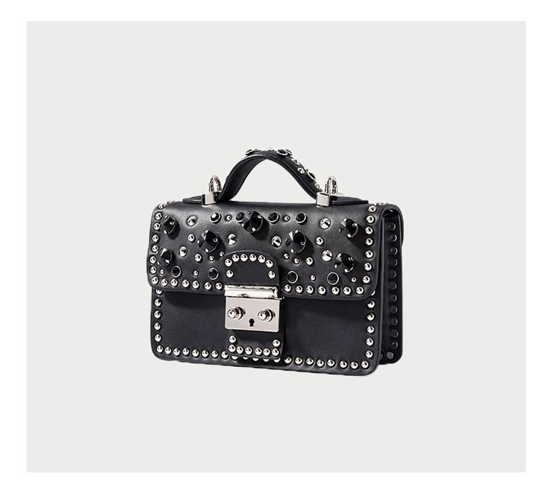 Fashion Women Messenger Bag New Brand Genuine Leather Female Shoulder Bag Luxury Diamond Woman Handbags Strap Bags White  (1)