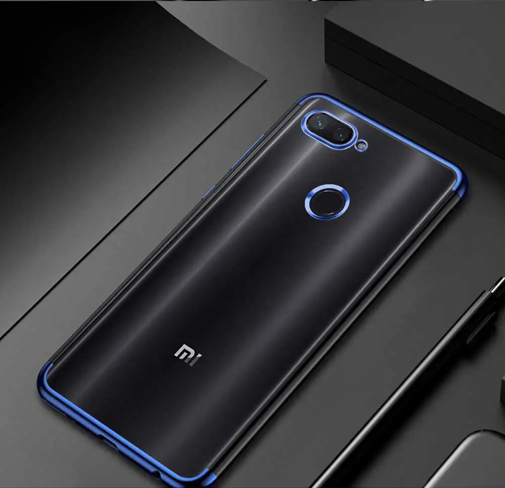 Силиконовый чехол для Xiaomi Mi 8 Lite, чехол-бампер, прозрачный из ТПУ силиконовый чехол для задней панели, тонкий чехол для Xiaomi Mi 8 Lite, чехол