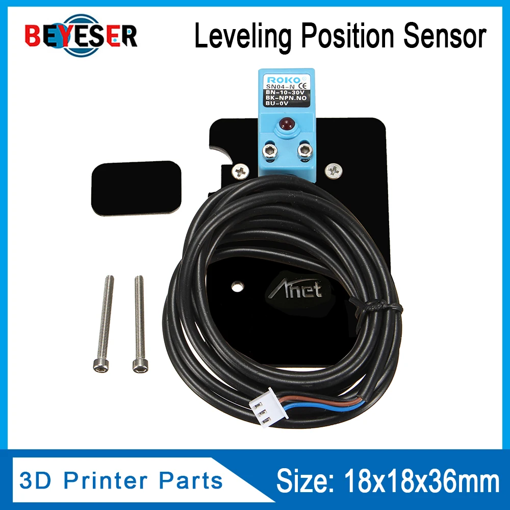

1Set New Auto Leveling Position Sensor Kit For Anet A8 3D Printer Printer SN04-N Proximity Switch Free shipping
