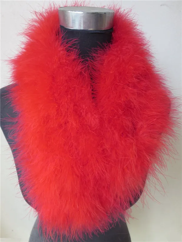 Женский зимний меховой шарф натуральный страусовый перо на осень-зиму Модная женская сумочка через плечо теплые женские зимние сапоги; в богемном стиле; с меховым шарфом S49