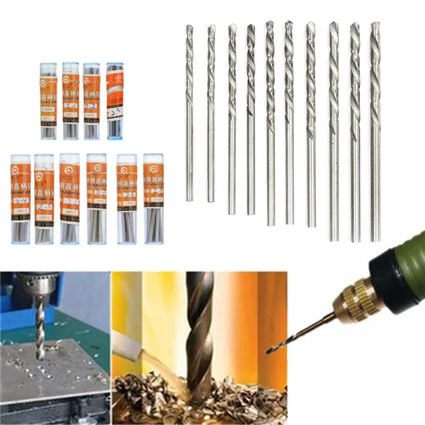 50 Pz/Set 0.6Mm/0.8Mm/1Mm/1.5Mm/2Mm Hss Torsione Trapano Metric Trapani Micro Drill Bit Legno Metallo Di Alluminio Di Plastica Twist Drilling
