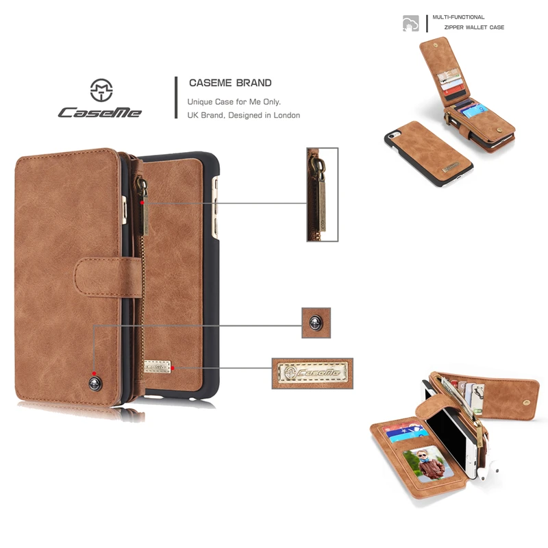 bilder für Luxus Marke Retro Leder reißverschluss handytasche magnetischer Fall Für iphone 5 5 s se 6 6 s 7 plus Coque Kartensteckplatz flip Mappenabdeckung bilder für Luxus Marke Retro Leder reißverschluss handytasche magnetischer Fall Für iphone 5 5 s se 6 6 s 7 plus Coque Kartensteckplatz flip Mappenabdeckung