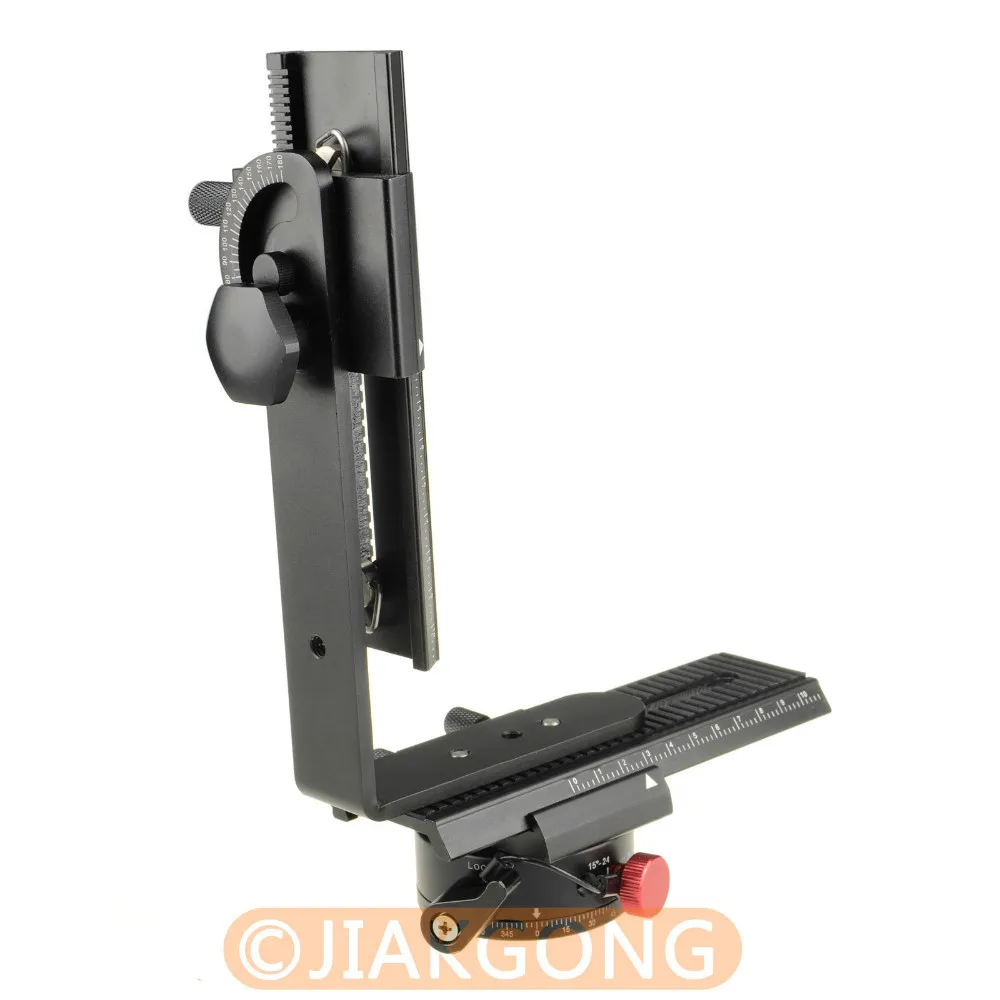 DSLRKIT 360 Degree Swivel Panoramic Indexing Rotator+ 2 Way Rail Slider+ L Bracket Kit