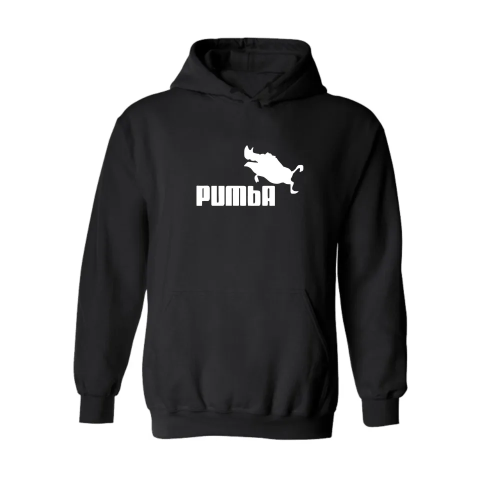 2017 Pumba Black Hooded Sweatshirt with Hoodies Men Brand in Mens Hoodies and Sweatshirts 3xl xxs