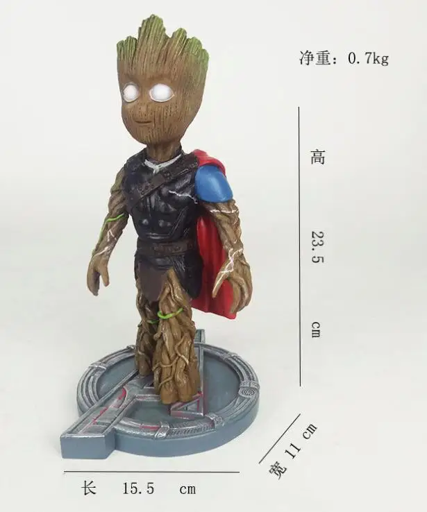 Marvel стражи Галактики Мстители дерево человек Косплей Тор и Дэдпул капитан