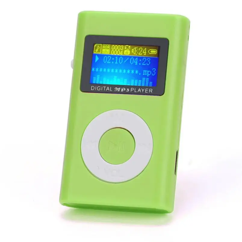 

Music Player USB Mini MP3 Player LCD Screen Support 32GB Micro SD TF Card Red Players#YU