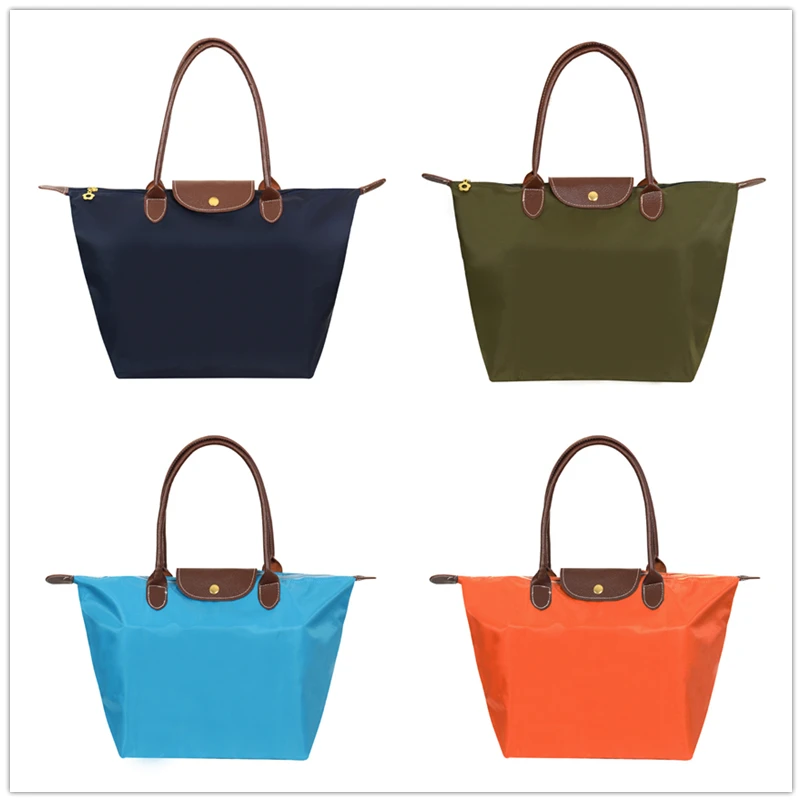 2017 New Long Women Champagne Shoulder Bag Paris Style Women's Handbag Waterproof Dumplings Champping Folding Bag