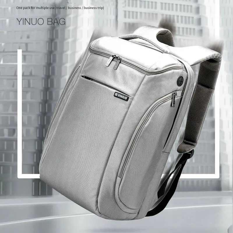 YINUO Многофункциональный рюкзак с интерфейсом гарнитуры для мужчин 15 дюймов рюкзак для ноутбука Водонепроницаемый сетчатый рюкзак большой емкости дорожная сумка