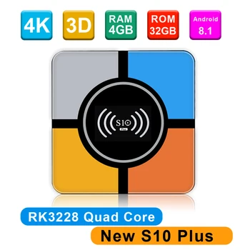

Android TV Box S10 Plus Colorful Smart Android 9.0 4GB / 32GB 2.4G WiFi RK3328 Quad Core 64 Bit UHD 4K VP9 H.265 HD Media Player