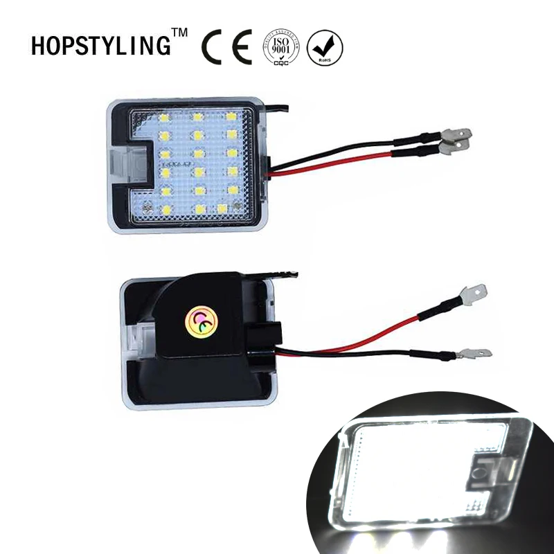

Hopstyling2x for Ford LED Side under Mirror Puddle Light led under mirror light For Focus KUGA Auto led bulbs lamp lighting part