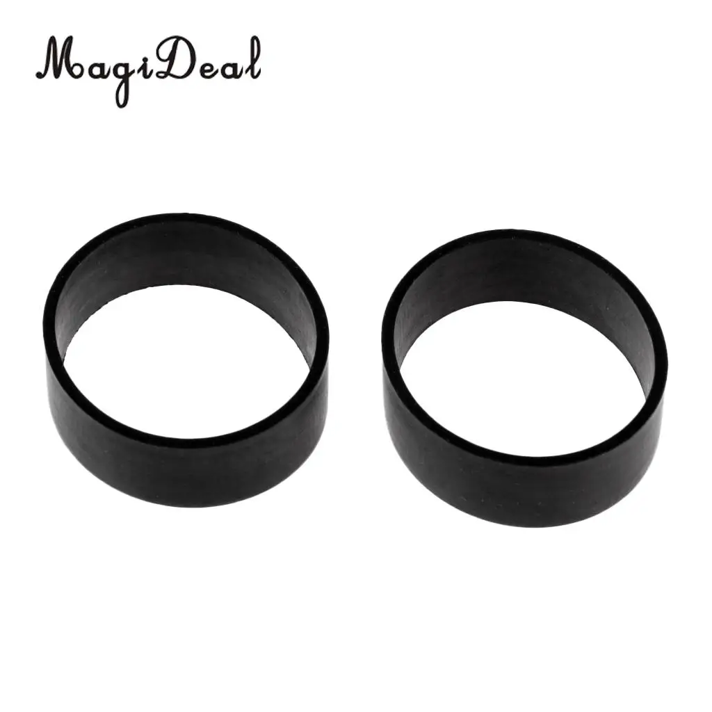1 Pair Durable Elastic Black Rubber Loop for Technical Scuba Diving BCD Backplate Harness Webbing Keeper Retainer