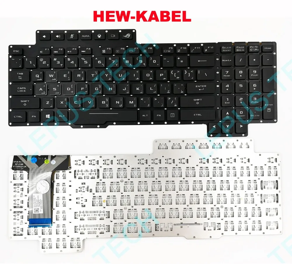 

Keyboard for ASUS ROG G703 G703VI G703GI G703GS Arabic AR US keyboard with backlight Keyboard