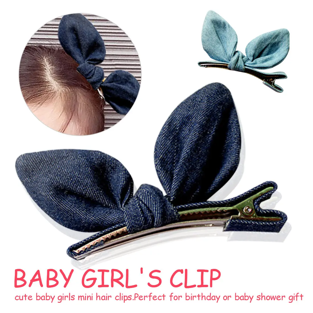 

college style young women lovely cute Rabbit ears Hair Pin baby girl's Clip Hairpins Hair Side Clips