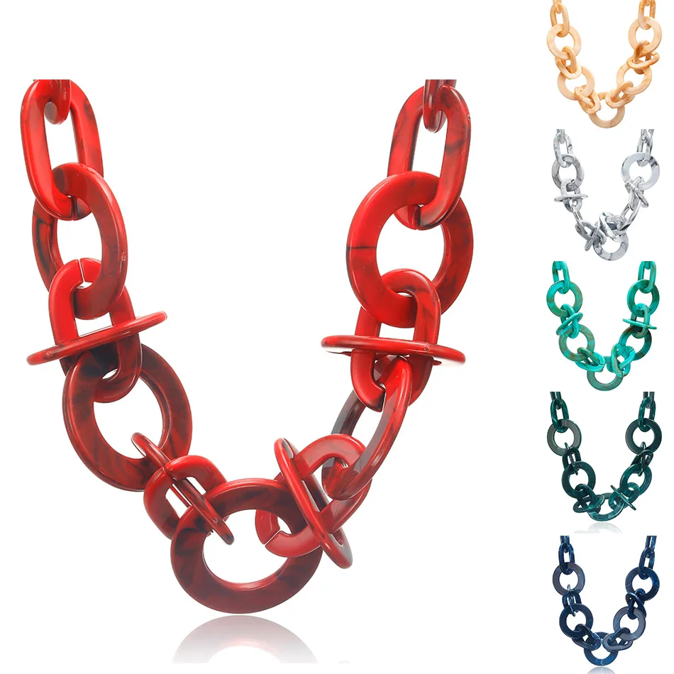Геометрическое акриловое ожерелье для женщин, массивное ожерелье s& Кулоны, макси воротник, женские новые модные украшения для подарков SP520