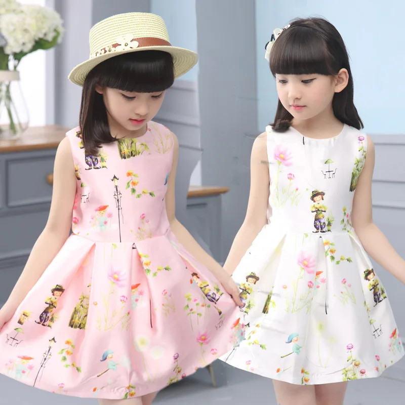 New Princess Fashion Puppet Skirt for Summer 2019 Mei Mei Da Slim Dress for Girls