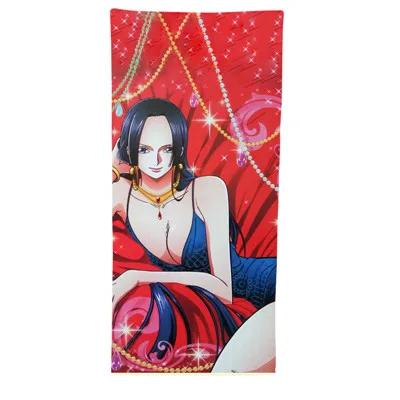Anime Manga One Piece  Bath Towel  Beach Towel 001 Red