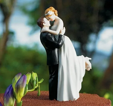 Глазурованная фарфоровая элегантная Калла Лилия невесты и жениха свадебный торт Топпер Статуэтка