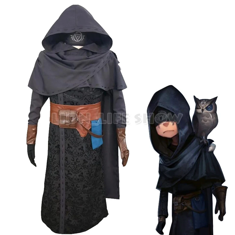 

Game Identity V Prophet Cosplay Costume Full Set Uniform cloak Windbreaker Bag Box