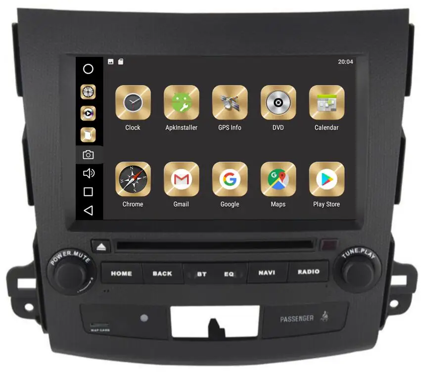 Cheap 4GB Ram 8-Core 32GB Rom 8inch Android 9.0 Car Dvd Gps For Mitsubishi  Outlander 2007-2011  Radio Multimedia GPS NAVI  with DVD 4
