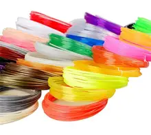 5 peças (min. order) 10m pla 3d filamento de impressão 1.75mm material 3d impressora caneta filamento de alta temperatura brilhante flement de filamentos