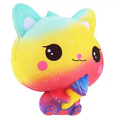 Squishy Красочные Galaxy Cat Ароматизированная подвеска замедлить рост игрушка-антистресс Toy3.25