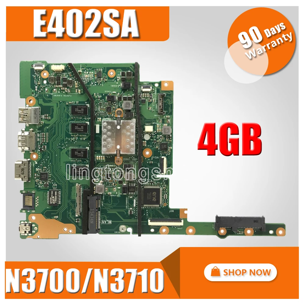 Материнская плата E502SA 4G/N3700/N3710 для For Asus E402SA E402S E502S E402 E502 материнская ноутбука тест