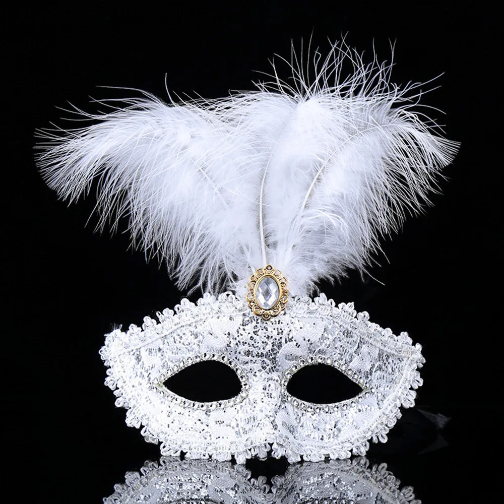 

Halloween Carnival Masks Woman Costume Lady Gifts Sexy Eye Mask Masquerade Masks Color Premium Feather Mask Masquerade Parties