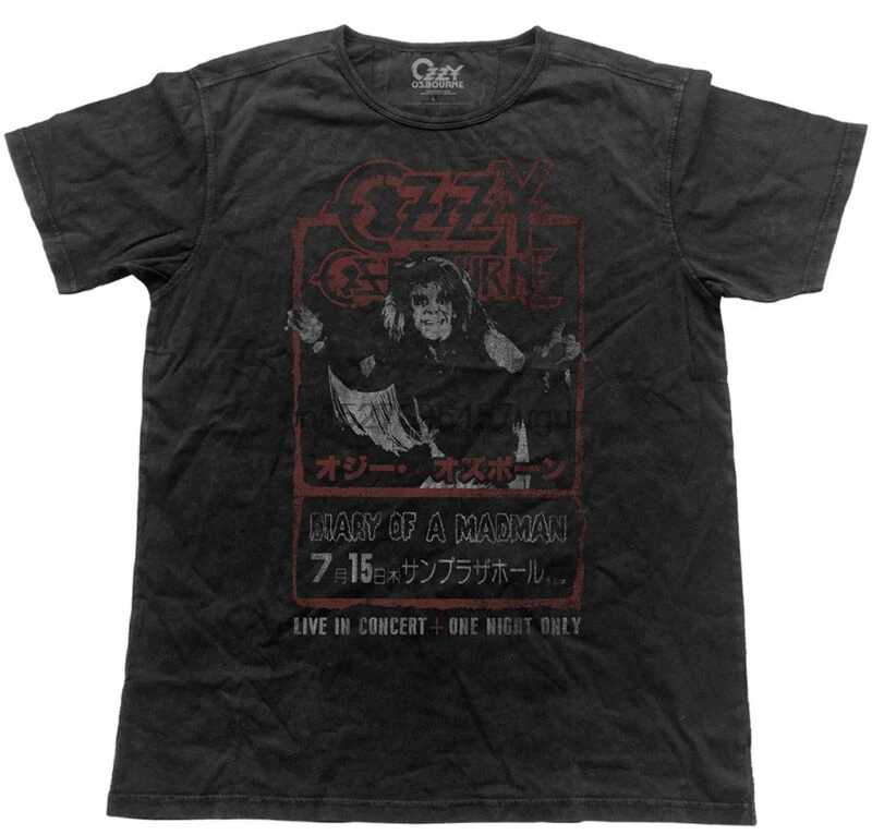 

Ozzy Osbourne 'Diary Of A Madman Japan Flyer' Vintage Look T-Shirt - NEW