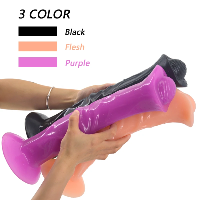 Animal type Medium Horse Anal Plug Dildo Huge sex toy for Fetish massage Masturbation suction cup no vibration Adult Hot Product 6