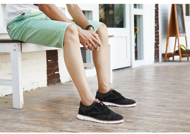 ZUNYU/Новая Летняя мужская обувь на шнуровке; легкая модельная обувь в британском стиле; модная дышащая обувь на плоской подошве с сетчатым верхом