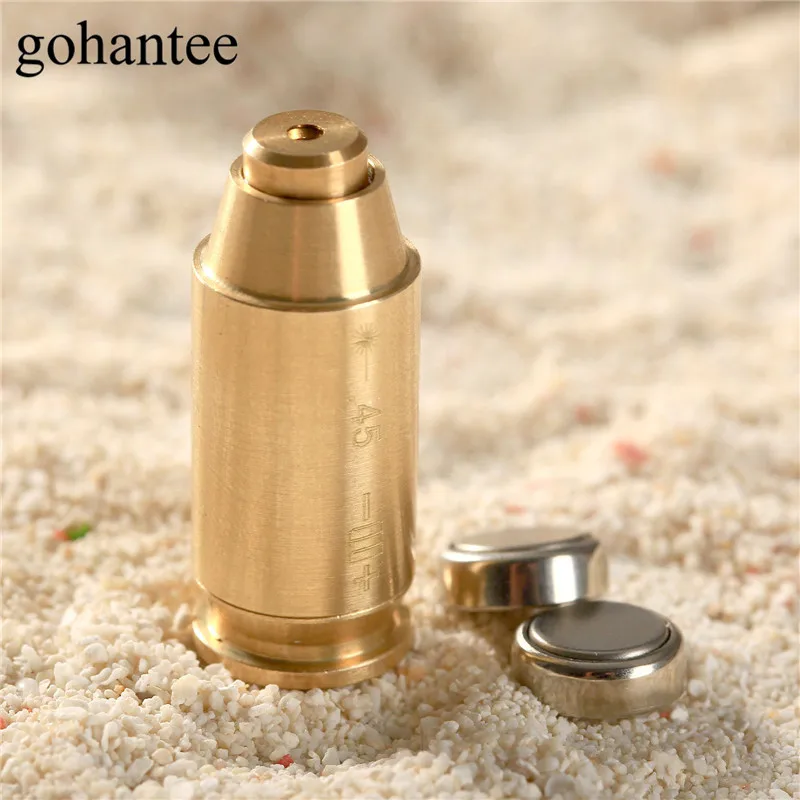 gohantee Hunting Boresighter 45 ACP Cartridge Visible Copper Red Dot