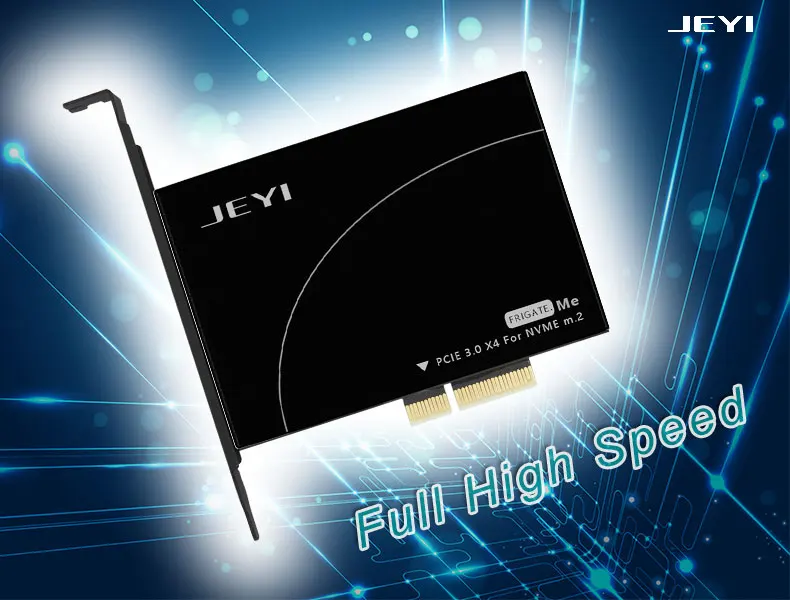 JEYI фрегат № 1 M.2 NVMe SSD NGFF к PCIE 3,0X4 адаптер M ключ интерфейсная карта Suppor PCI-Express x4 2280 Размер m.2 полная скорость