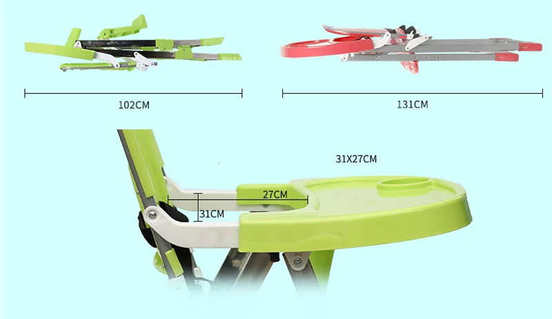 Переносное детское кресло для кормления, многофункциональное складное регулируемое детское обеденное кресло для кормления