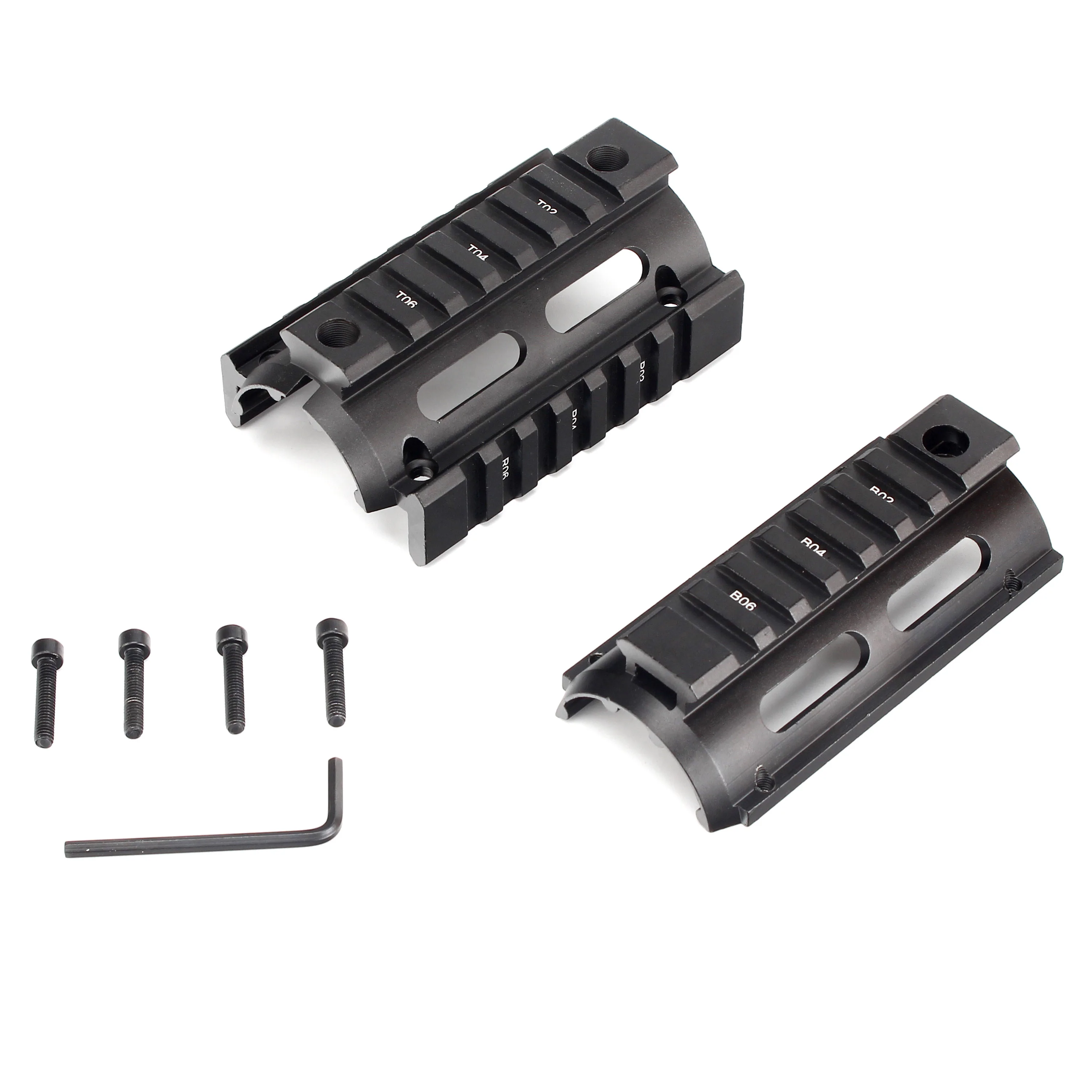 two piece quad rail handguard two piece quad rail handguard