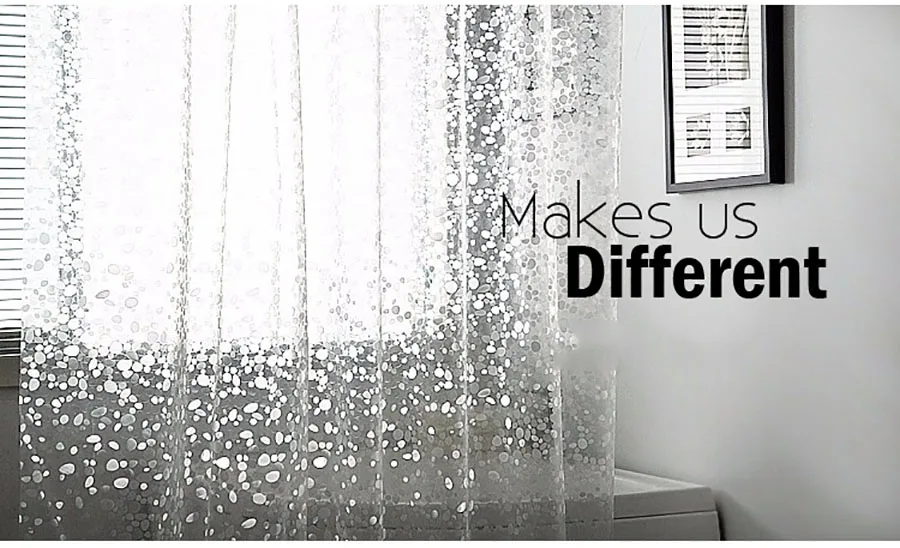 Cobblestone Waterproof bathroom curtain