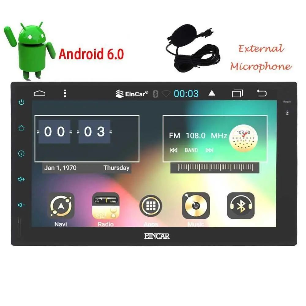 Android 6 0 Double 2Din Car PC Stereo autoradio In Dash Radio 2din Car GPS Navigation