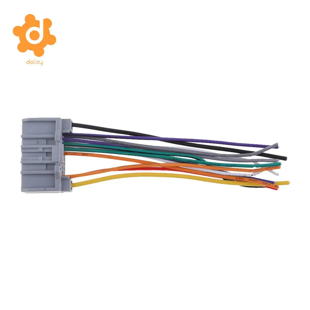 dolity Audio Car Stereo Wiring Harness CD Player Wire for Jeep Wrangler Compass