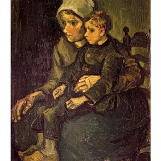 Mother and Child  1885 Poster Print by Vincent Van Gogh (18 x 24)